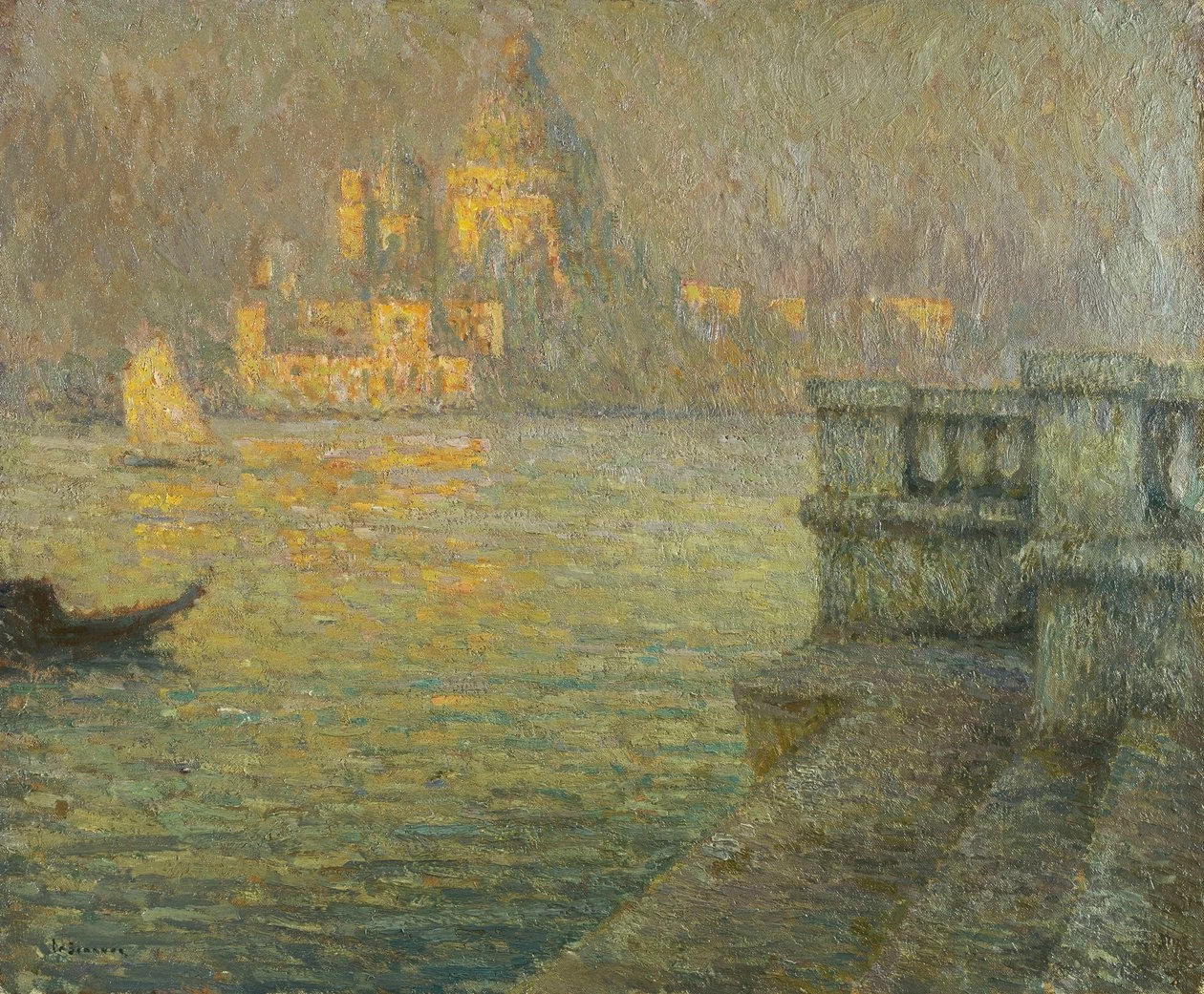 Henri Le Sidaner - 153, La chiesa della Salute, Venezia